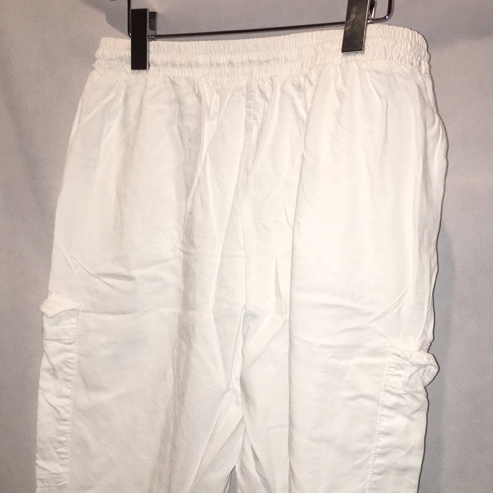 For The Republic White Lightweight Jogger Pants | Size L - Picture 4 of 6
